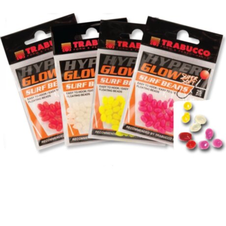 Стопори овальні Trabucco Hyper Glow Surf Beads Large