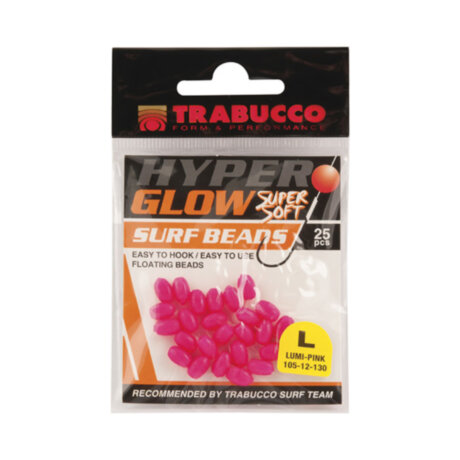 Стопори овальні Trabucco Hyper Glow Surf Beads Large