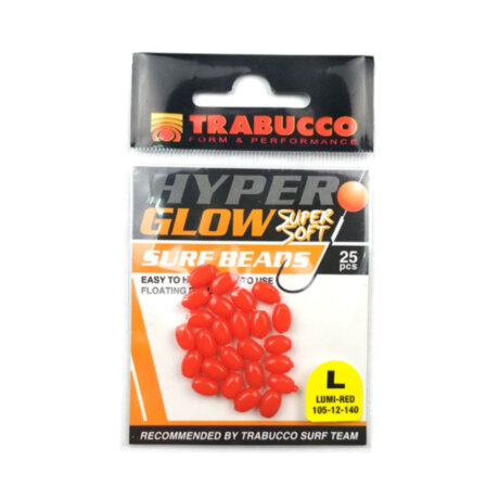 Стопори овальні Trabucco Hyper Glow Surf Beads Large