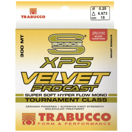 Волосінь Trabucco S-FORCE XPS Velvet PRO Cast 600 м