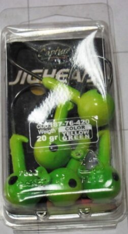 Джиг-головка Trabucco Yellow Green