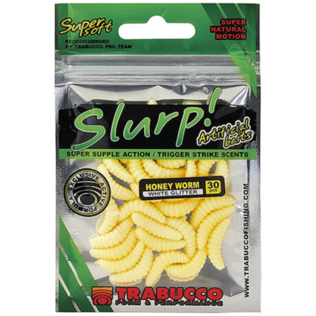 Штучна личинка жука Trabucco Slurp Bait Honey Worm