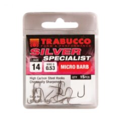 Гачок одинарний Trabucco Silver Specialist