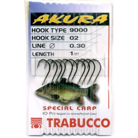 Гачок з повідцем Trabucco Akura Carp 9000 BN