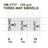 Вертлюжок потрійний MiniMax 3-way Swivels YM-1717