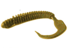 Силіконовий черв'як Rapture Ribbed Curly Tail