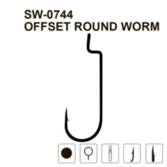 Гачок офсетний MiniMax Offset Round Worm SW-0744