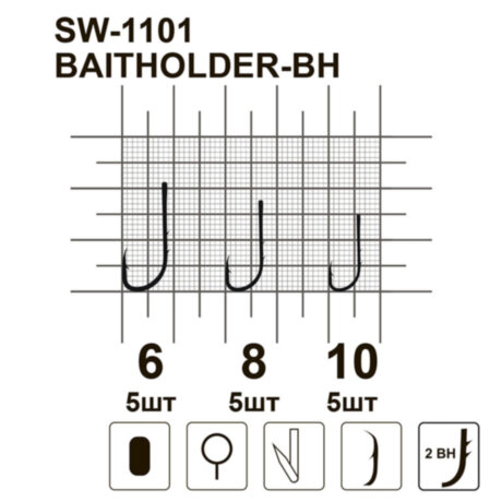 Крючки MiniMax Baitholder Bh SW-1101