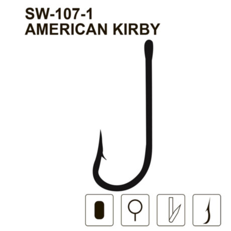 Рибальський гачок MiniMax American Kirby SW-107-1