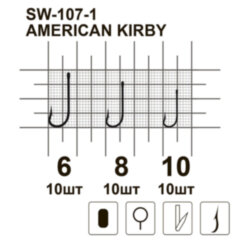 Рибальський гачок MiniMax American Kirby SW-107-1