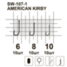 Рибальський гачок MiniMax American Kirby SW-107-1