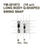 Вертлюжок із засувкою MiniMax Q-shaped swing snap YM-2018T2