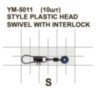 Адаптер для поплавця style plastic head swivel with interlock YM-5011