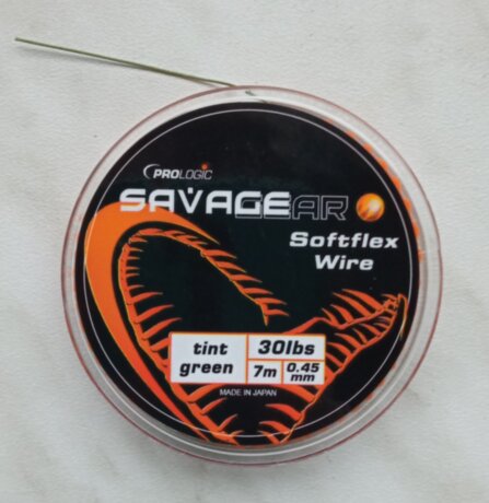 Повідковий матеріал Prologic Savage Softflex wire Ting green
