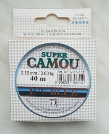 Волосінь зимова Dragon Super Camou Ice Blue 40 м