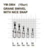 Вертлюжок із засувкою MiniMax Grane With Nice Snap YM-3904