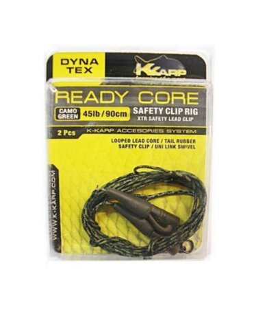 Карповий монтаж Trabucco K-Karp DT Ready-Core XTR Clip 90/2 Green